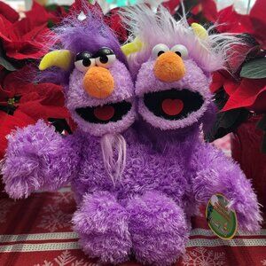 SeaWorld/Busch Gardens Parks Sesame Street Place Plush Two-Headed Monster, BNWT!
